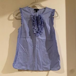 Women’s J. Crew ruffled sleeveless blouse